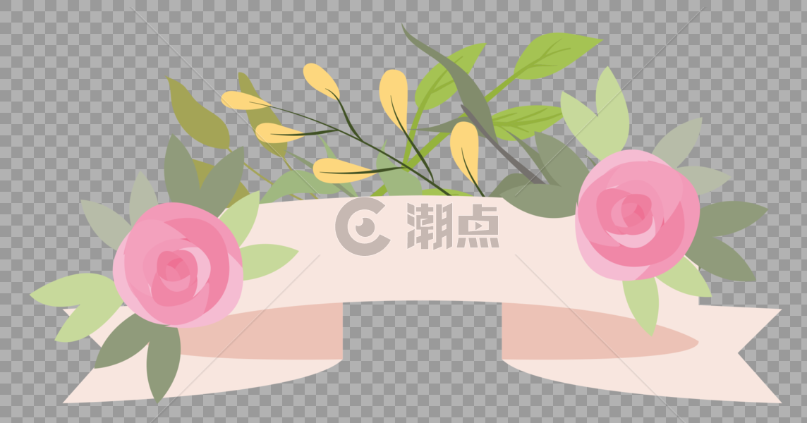 花卉植物标签图片素材免费下载