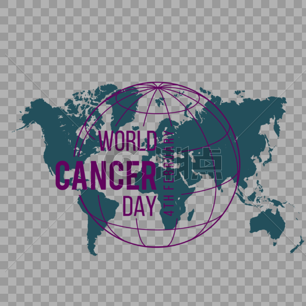 世界癌症日创意手绘图片素材免费下载