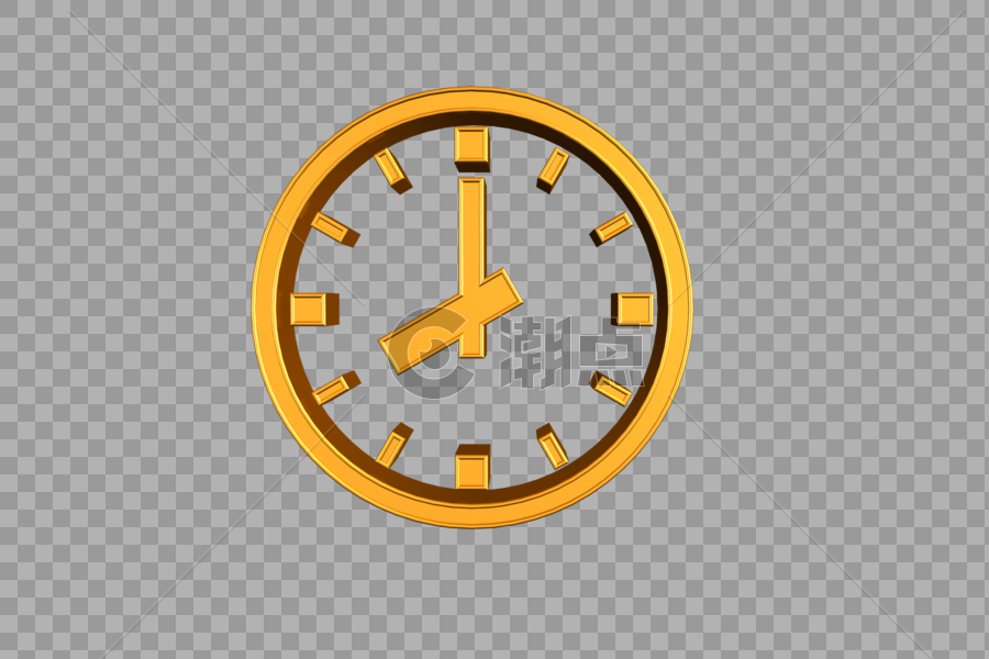 C4D8点钟图标图片素材免费下载