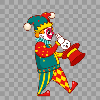 小丑变魔术图片素材免费下载