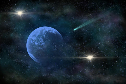 彗星撞地球图片素材免费下载