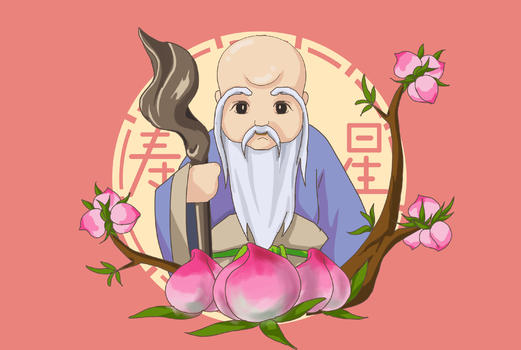 中国民间俗神·寿星图片素材免费下载