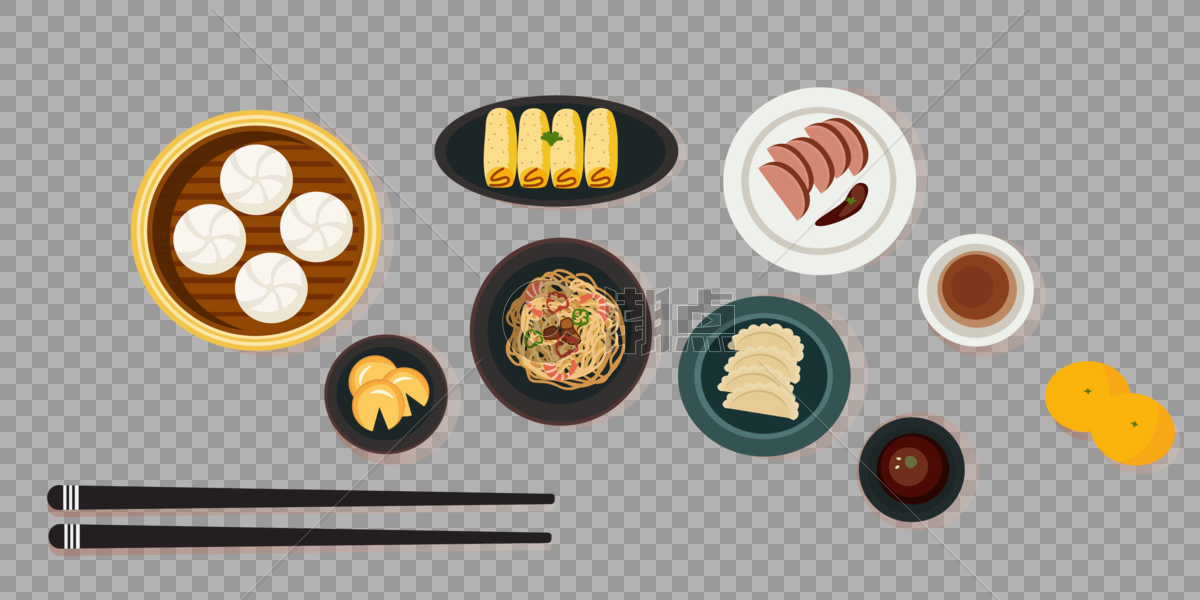 中式美味早餐美食图片素材免费下载