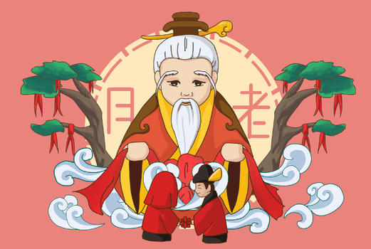 中国民间俗神·月老图片素材免费下载