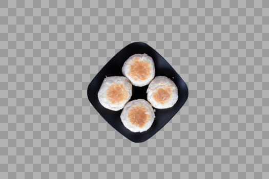 四个白皮月饼图片素材免费下载