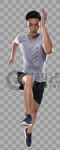 运动男士跑步动作图片素材免费下载