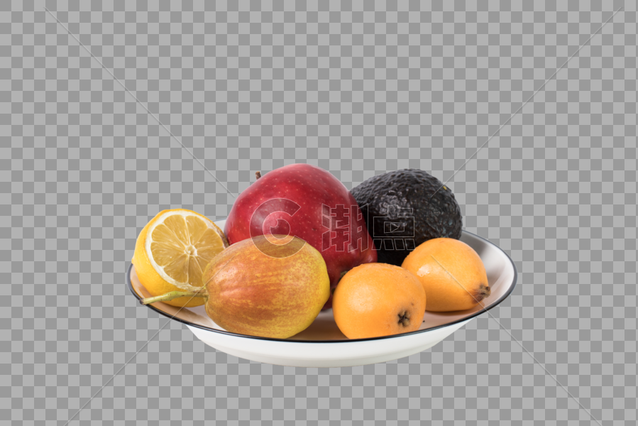 盘子里的各色水果图片素材免费下载