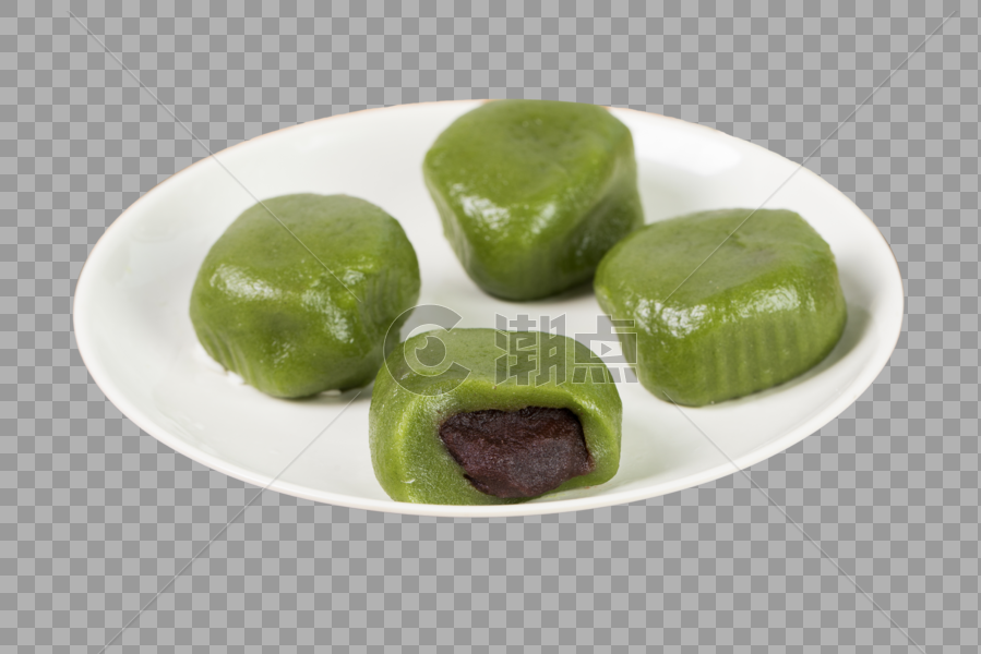 盘子里的绿豆糕图片素材免费下载