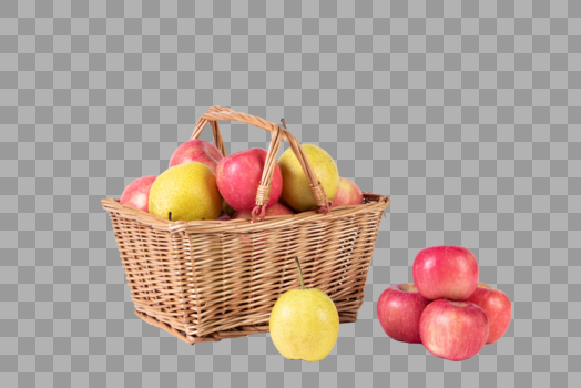 篮子里的各色水果图片素材免费下载