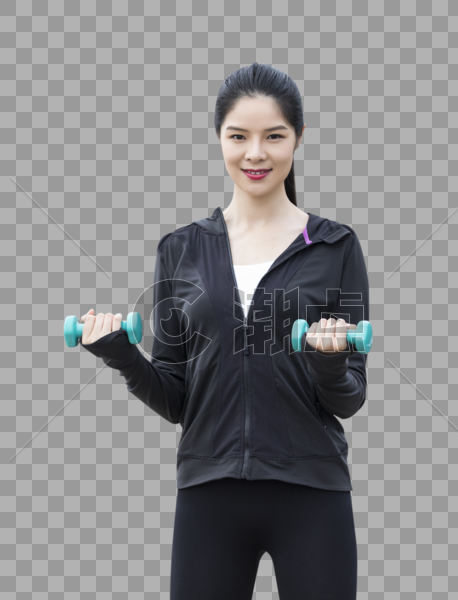 女青年健身锻炼图片素材免费下载