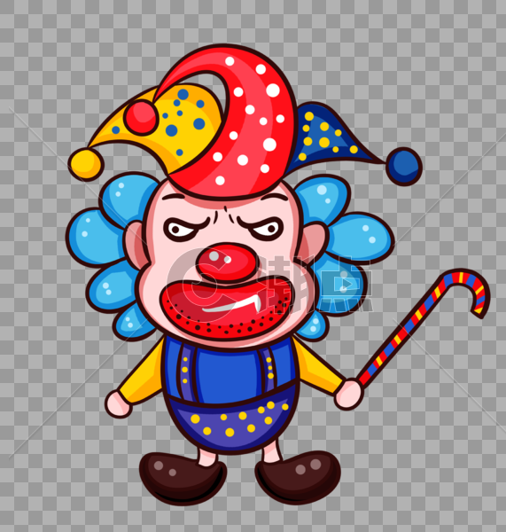 小丑表情图片素材免费下载