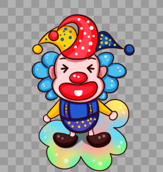 可爱小丑表情图片素材免费下载