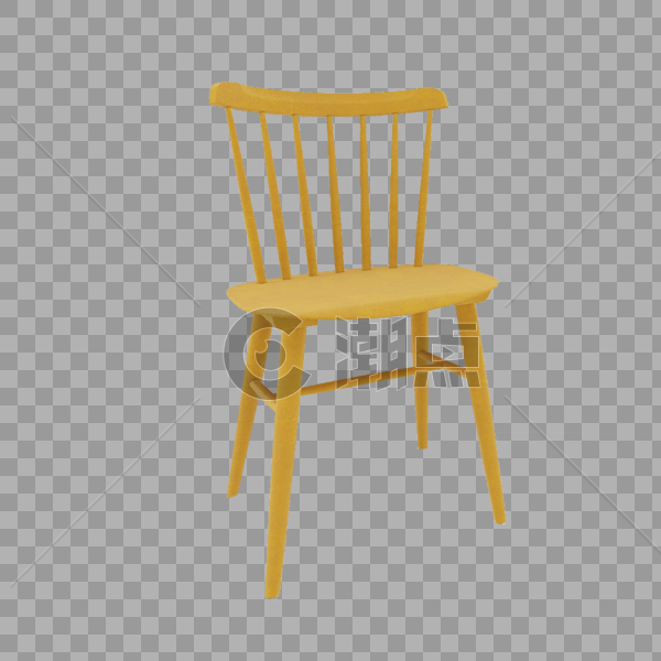 黄色实木座椅图片素材免费下载