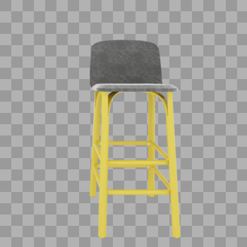 黄色实木座椅图片素材免费下载