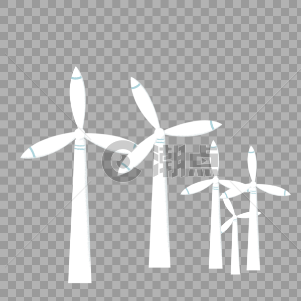 风车发电图片素材免费下载