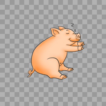 睡觉的猪图片素材免费下载