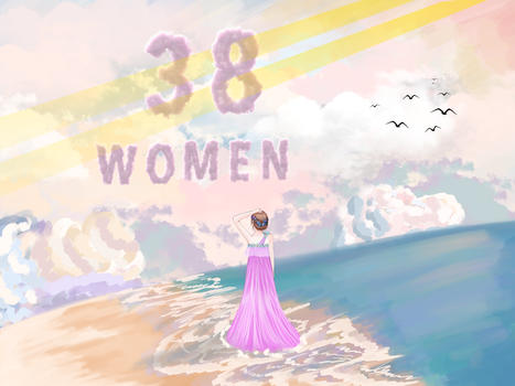 妇女节唯美插画图片素材免费下载
