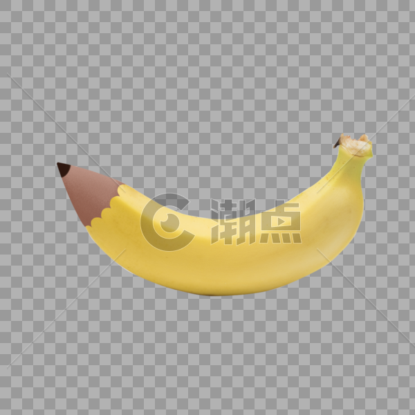创意香蕉铅笔图片素材免费下载