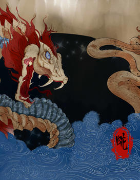 十二生肖巳蛇插画图片素材免费下载