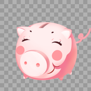 粉色猪形象图片素材免费下载