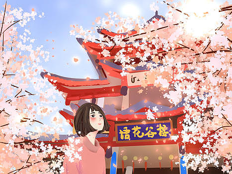 日本樱花祭旅拍樱花图片素材免费下载