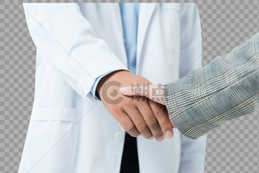 医生和病人交流握手图片素材免费下载