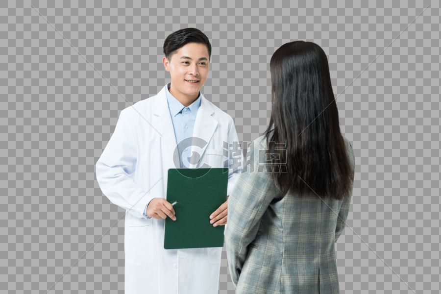 医生和病人交流握手图片素材免费下载