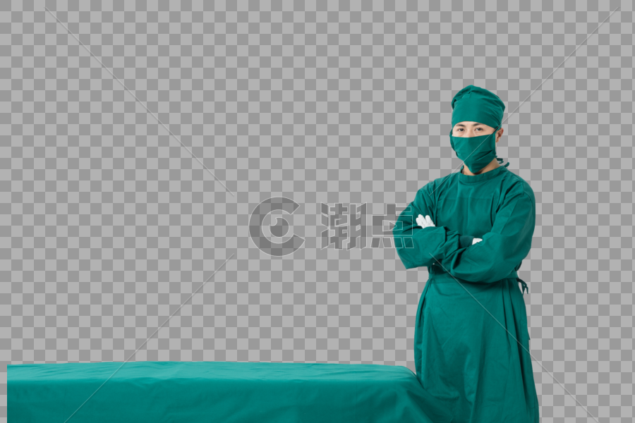 外科医生站在手术床前图片素材免费下载