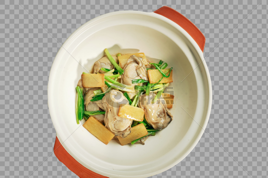 砂锅姜葱焗生蚝图片素材免费下载