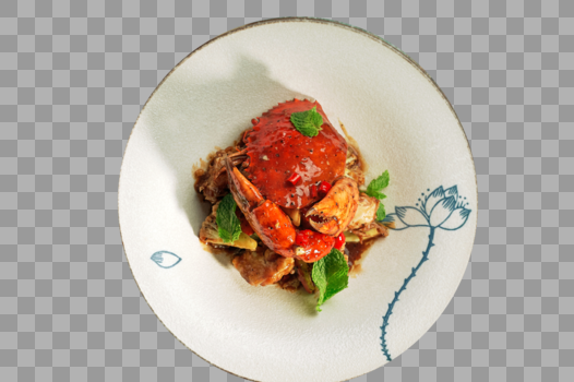 黑胡椒干葱焗肉蟹图片素材免费下载