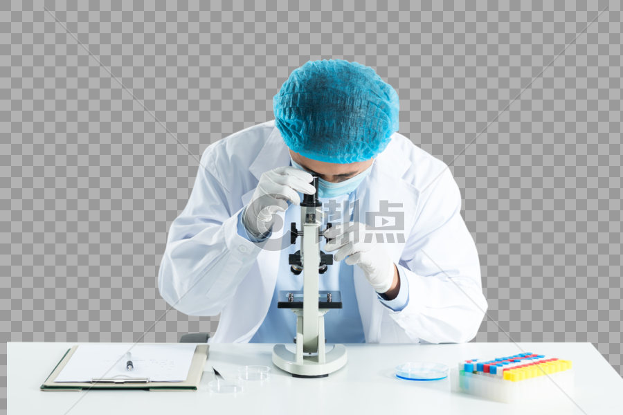 医疗研究使用显微镜图片素材免费下载