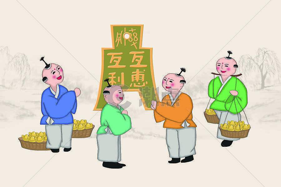 古钱币插画原画3000*2000图片素材免费下载-编号278852-潮点视频