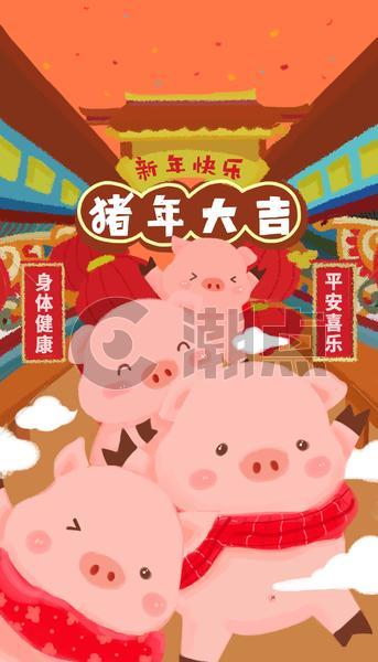 猪年海报图片素材免费下载