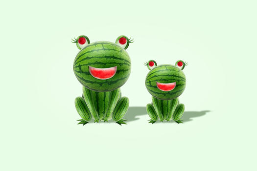 西瓜青蛙图片素材免费下载