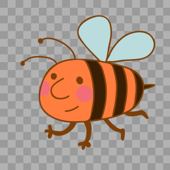 手绘小蜜蜂图片素材免费下载