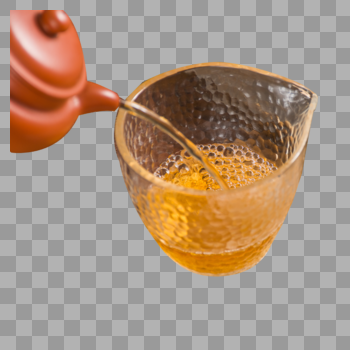 紫砂壶正在出茶汤图片素材免费下载