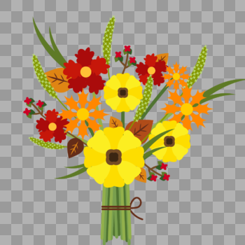 创意可爱包装花束图片素材免费下载