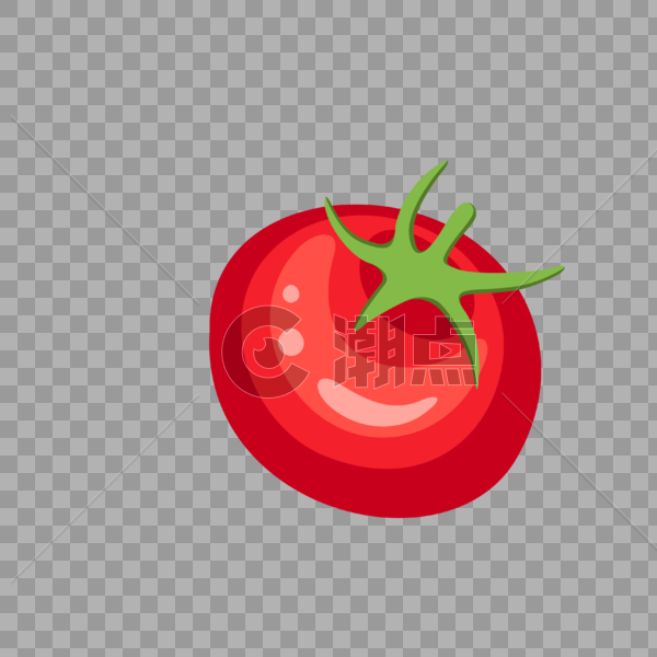 蔬果类卡通手绘风番茄图片素材免费下载