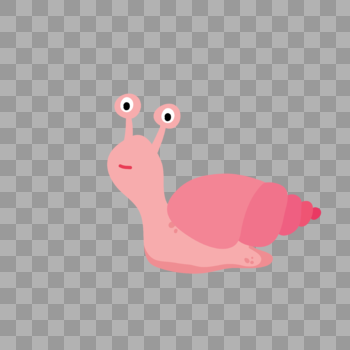 粉色蜗牛图片素材免费下载