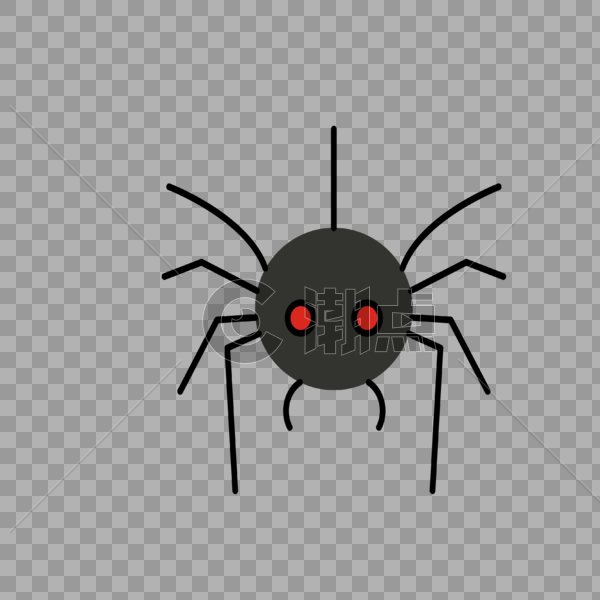 黑色蜘蛛图片素材免费下载