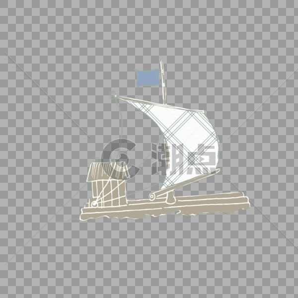 复古帆船图片素材免费下载