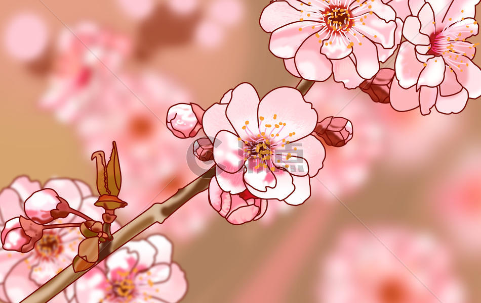 春天的樱花图片素材免费下载