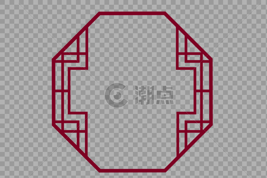 古典多边形窗户边框图片素材免费下载