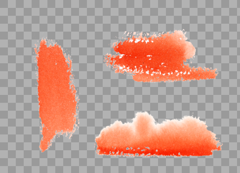 水彩橙色抽象色块图片素材免费下载
