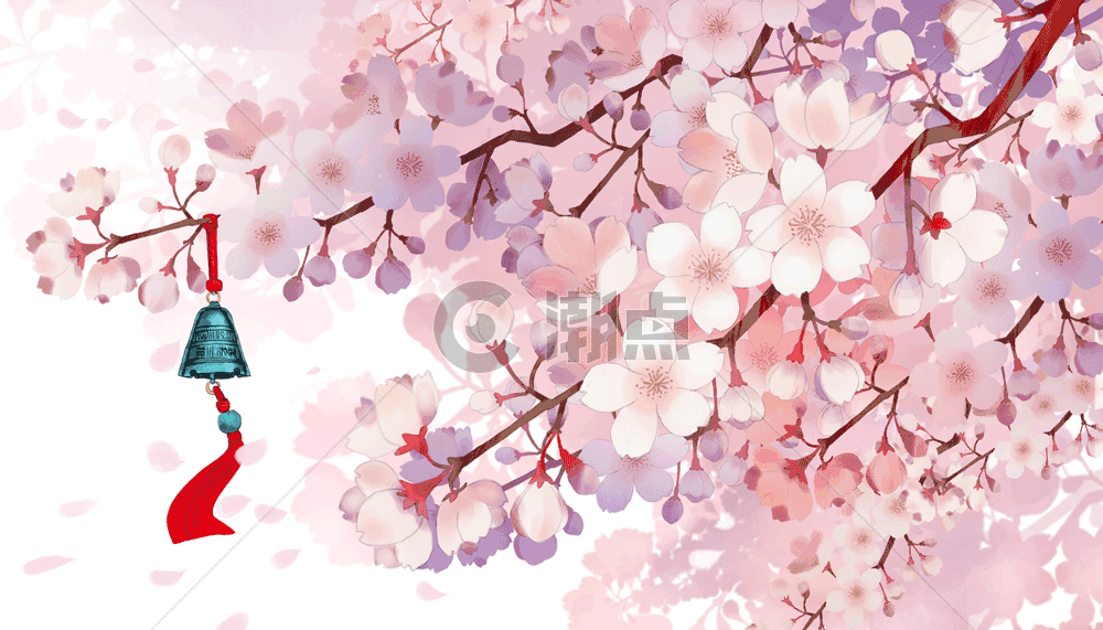 樱花盛开的季节gif图片素材免费下载