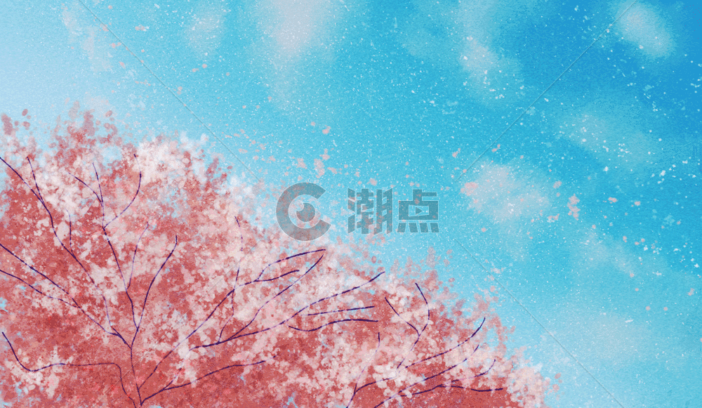 樱花飞舞gif图片素材免费下载