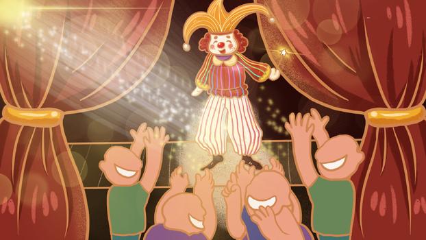 41愚人节小丑表演图片素材免费下载