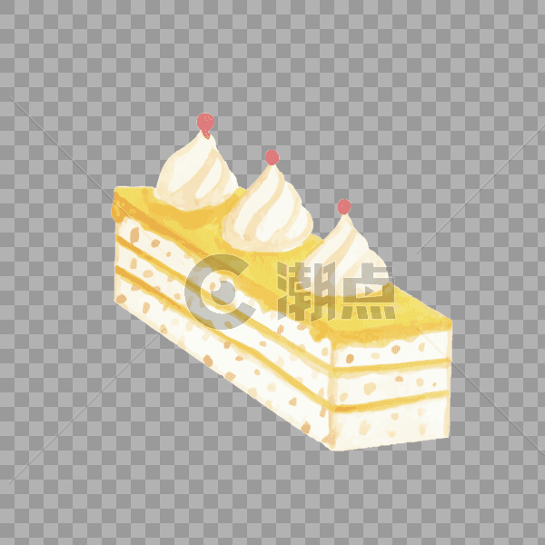 长方形奶油蛋糕图片素材免费下载
