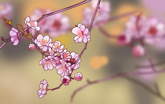 春天盛开的美丽桃花图片素材免费下载