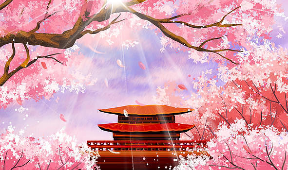 樱花风景图片素材免费下载